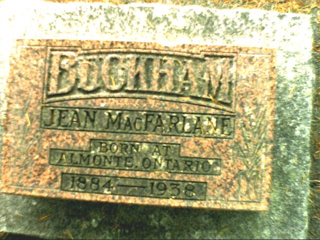 Jean McFarlane Buckham